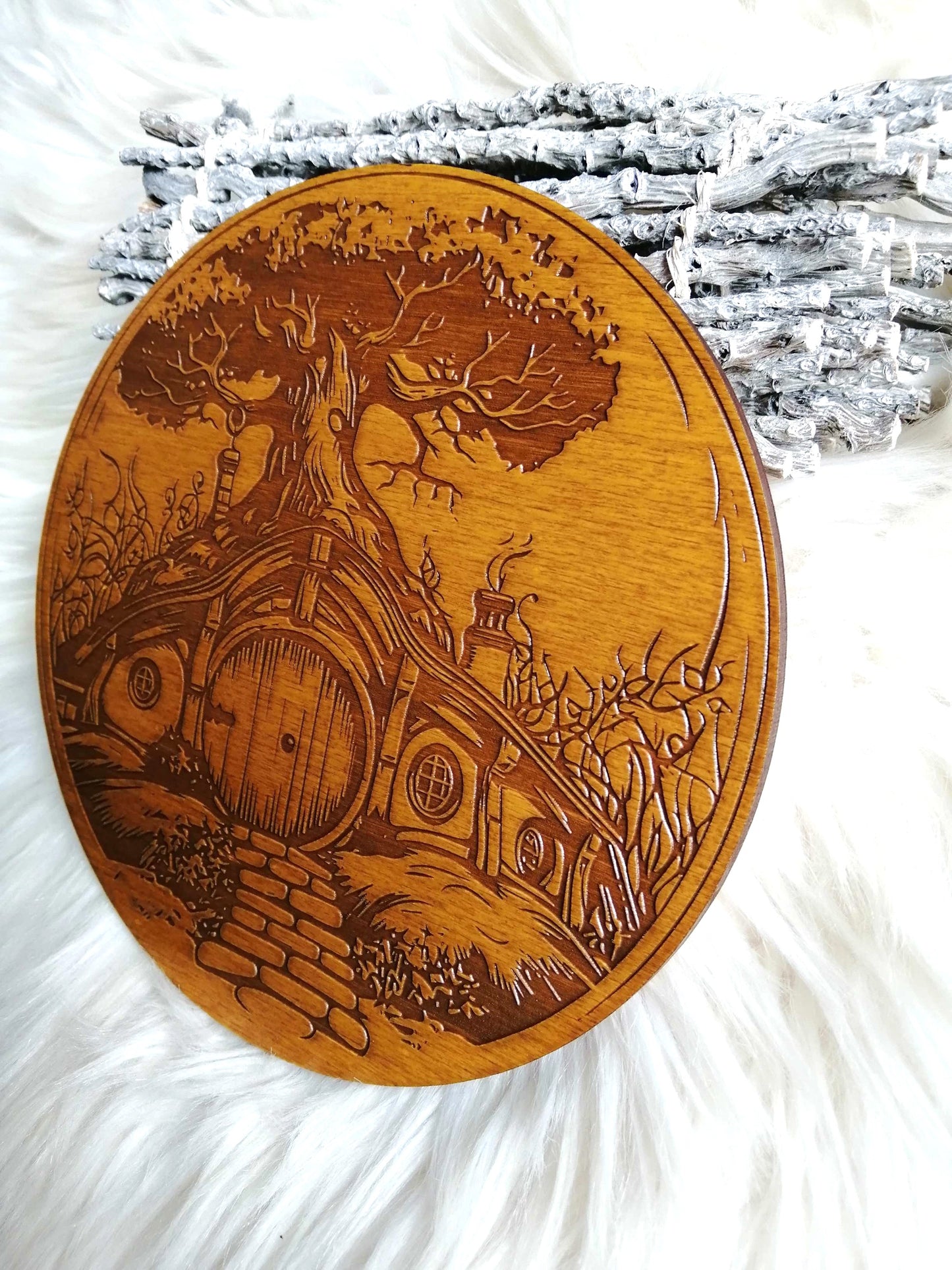 Wooden fantasy house cozy decor