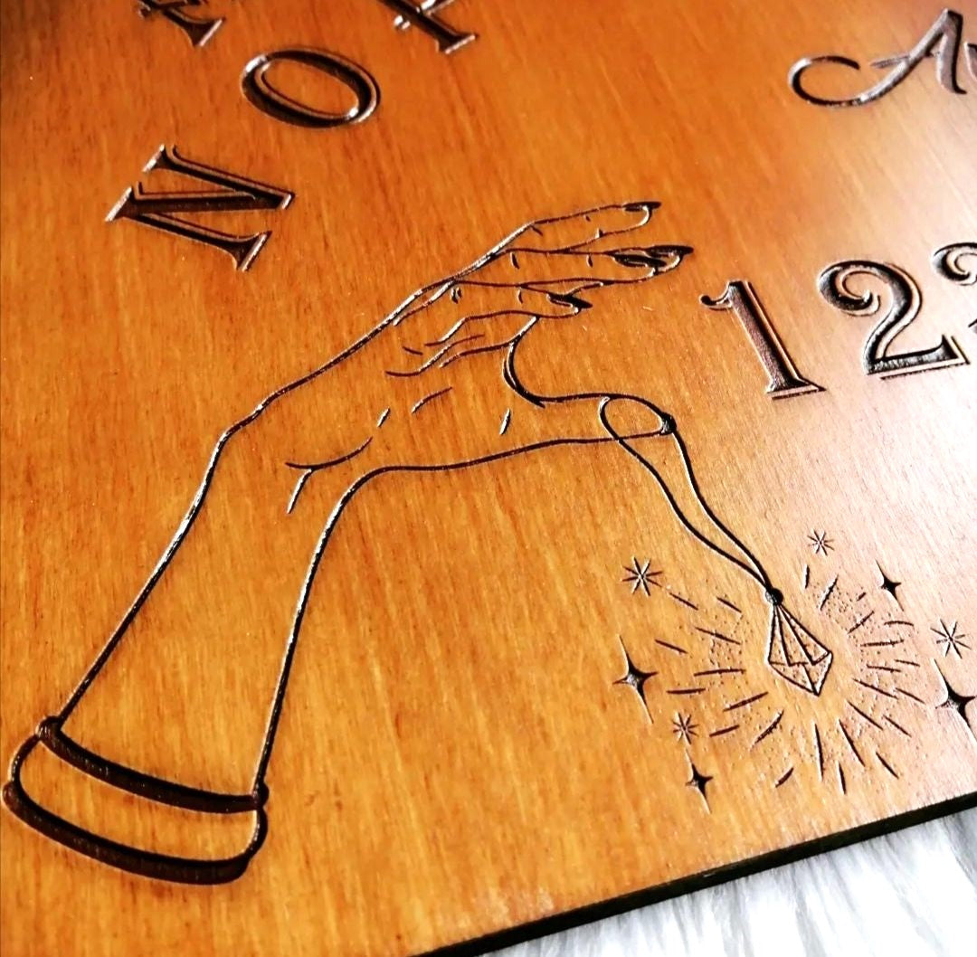 Custom Ouija Board Wood – Planche Ouija Personnalisée Spirit Board Artisanale