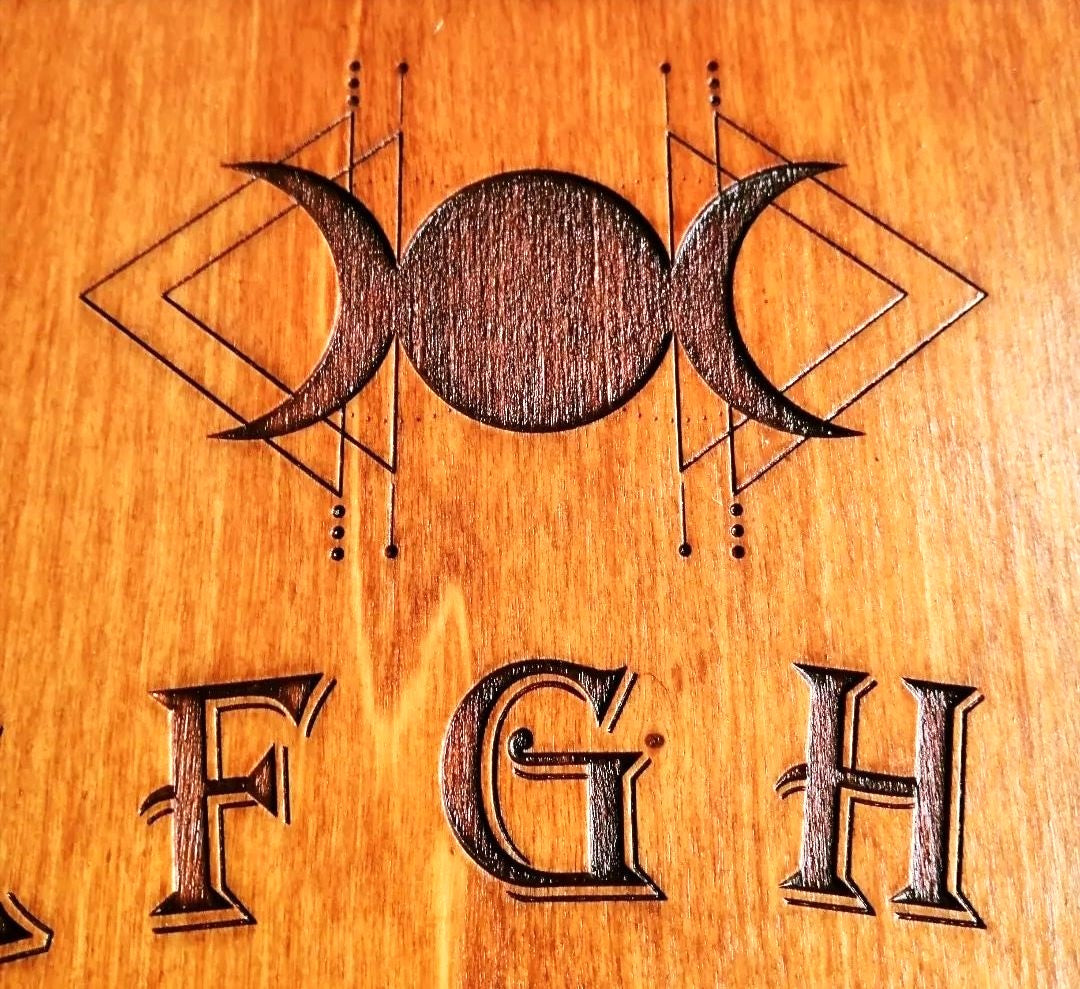 Custom Ouija Board Wood – Planche Ouija Personnalisée Spirit Board Artisanale