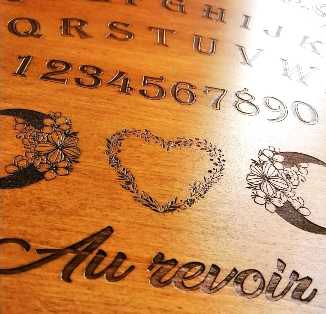 Custom Ouija Board Wood – Planche Ouija Personnalisée Spirit Board Artisanale