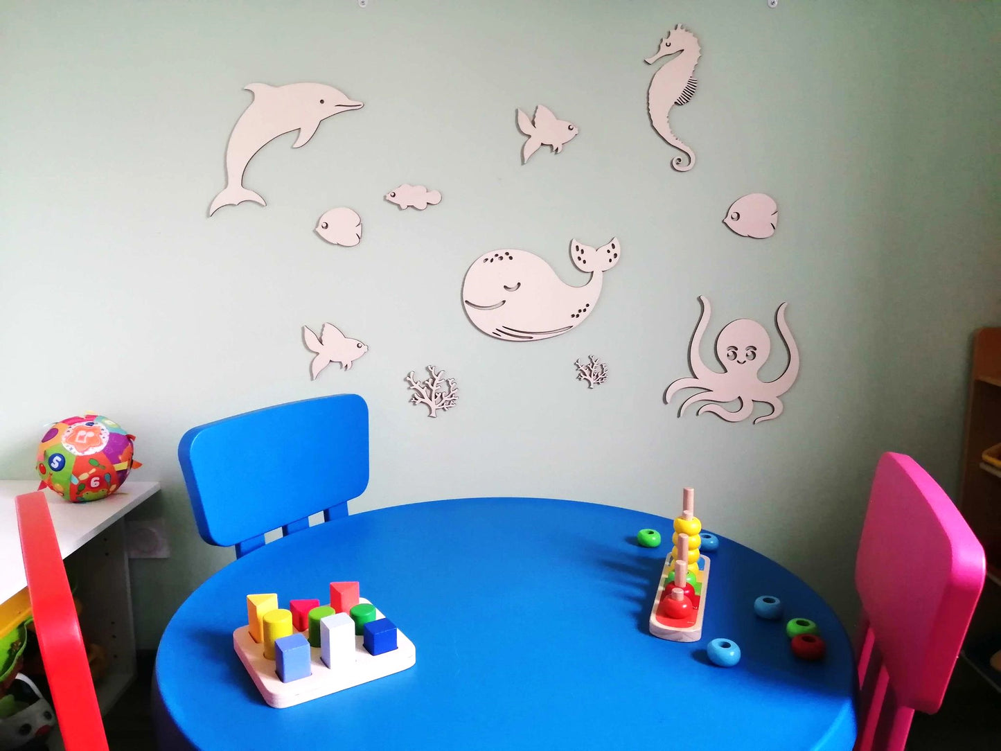 "Fonds Marins Enchantés" pour chambre d'enfant.