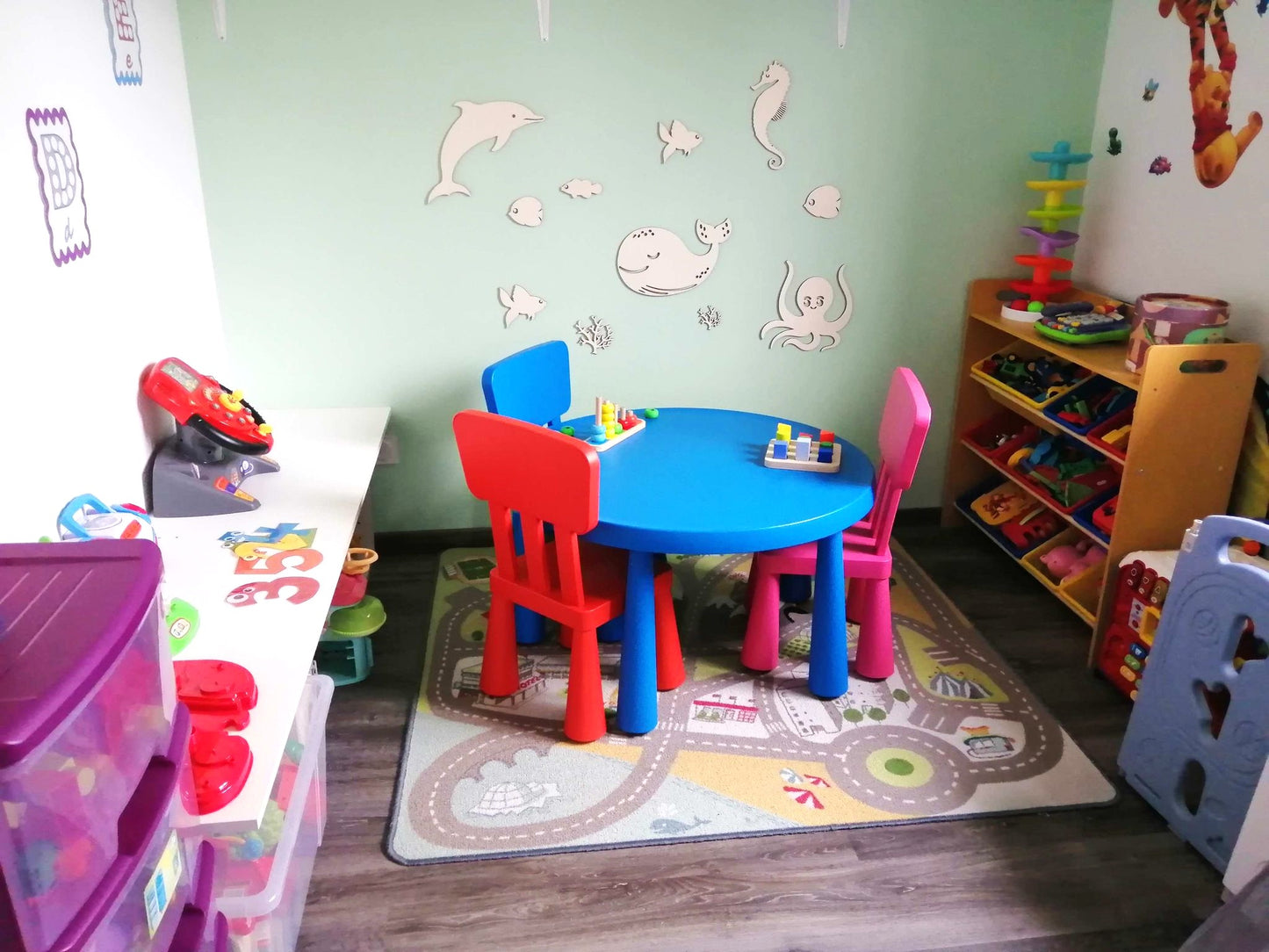 "Fonds Marins Enchantés" pour chambre d'enfant.