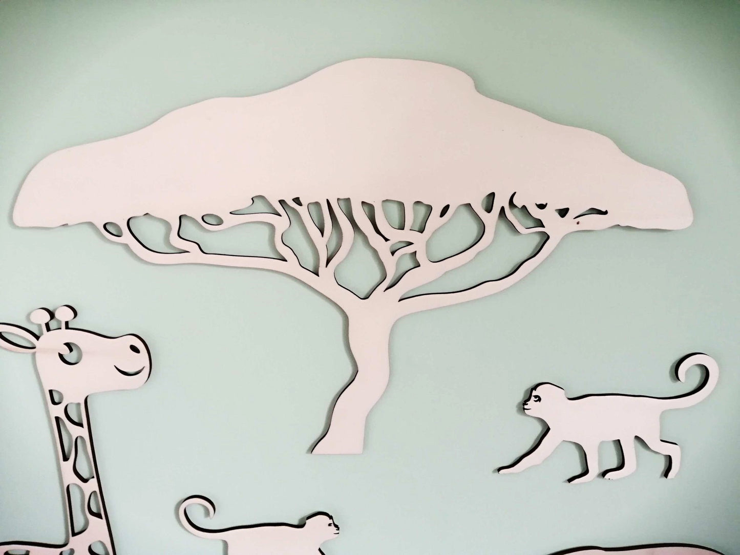 "La Savane Enchantée" pour chambre d'enfant.