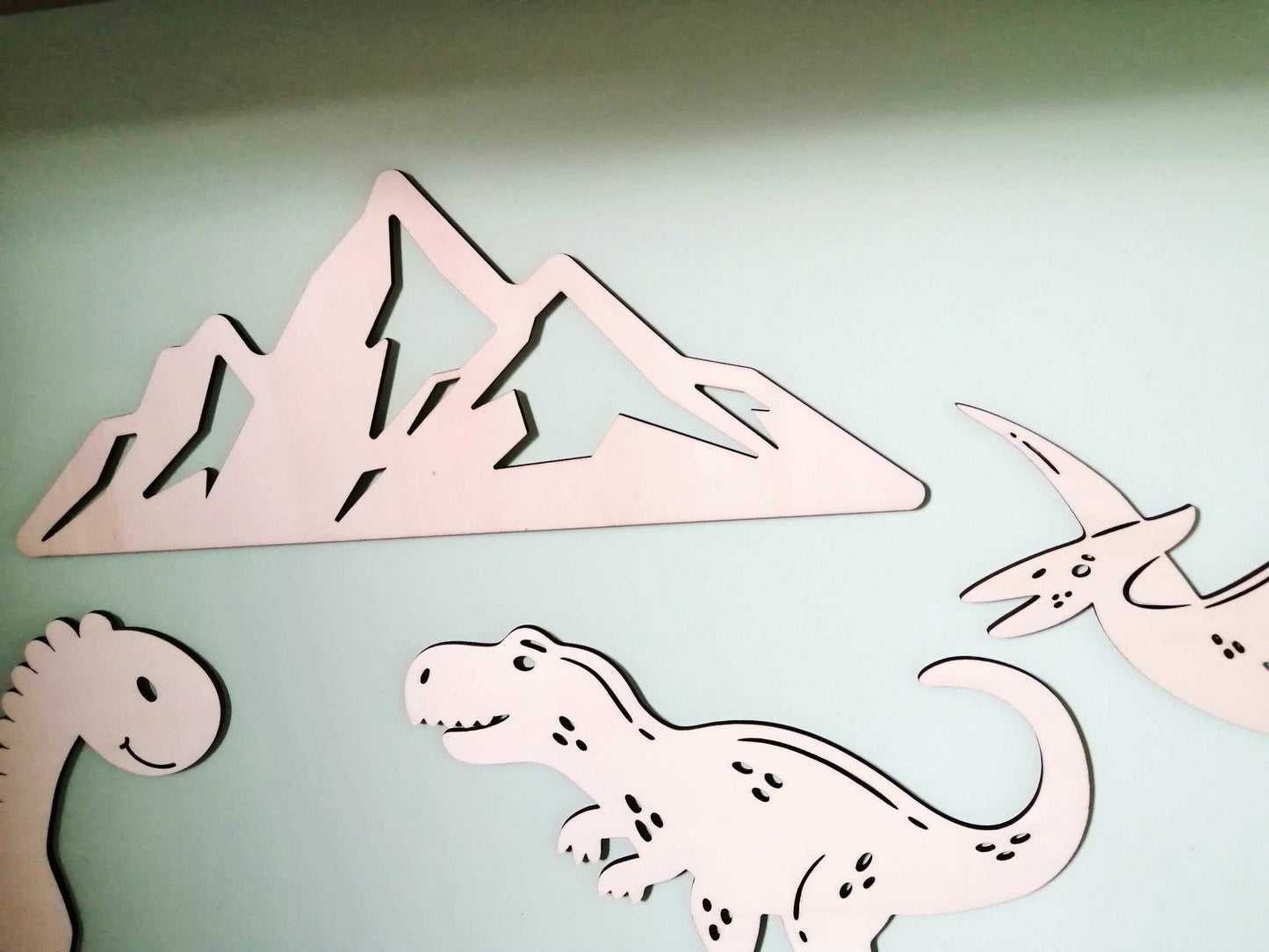 "Les Dinosaures Enchantés" pour chambre d'enfants.