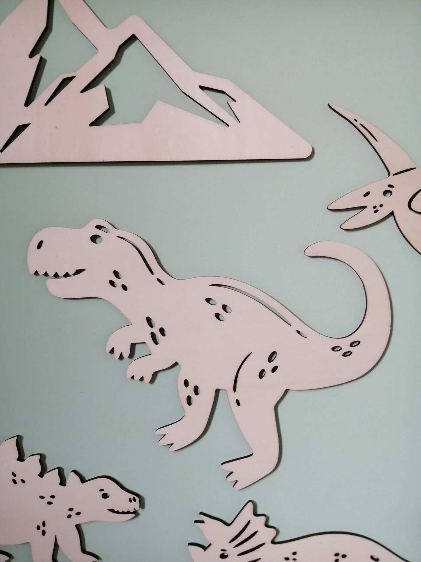"Les Dinosaures Enchantés" pour chambre d'enfants.