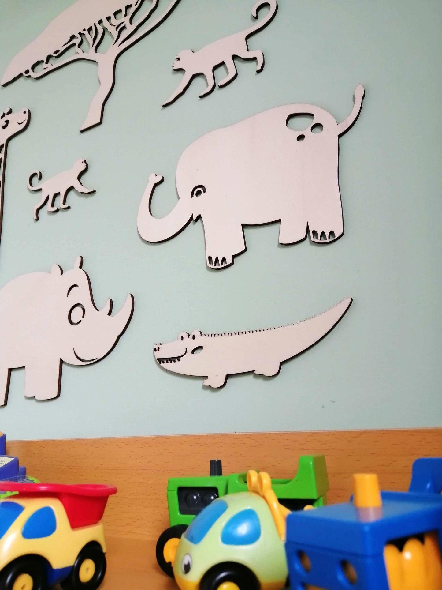 "La Savane Enchantée" pour chambre d'enfant.