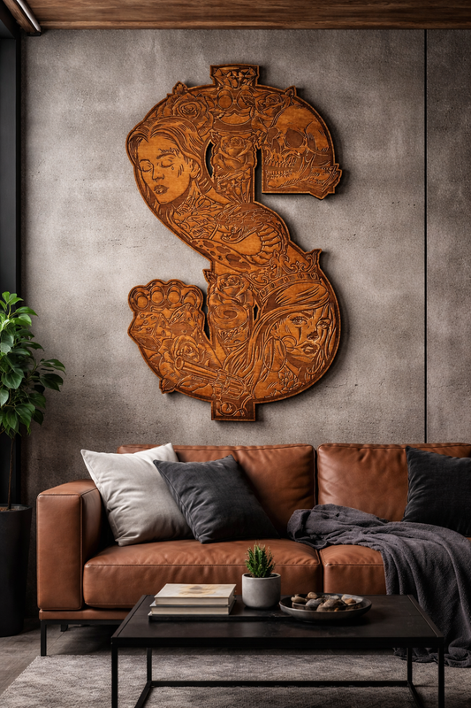 Tableau Dollar XXL 1 mètre