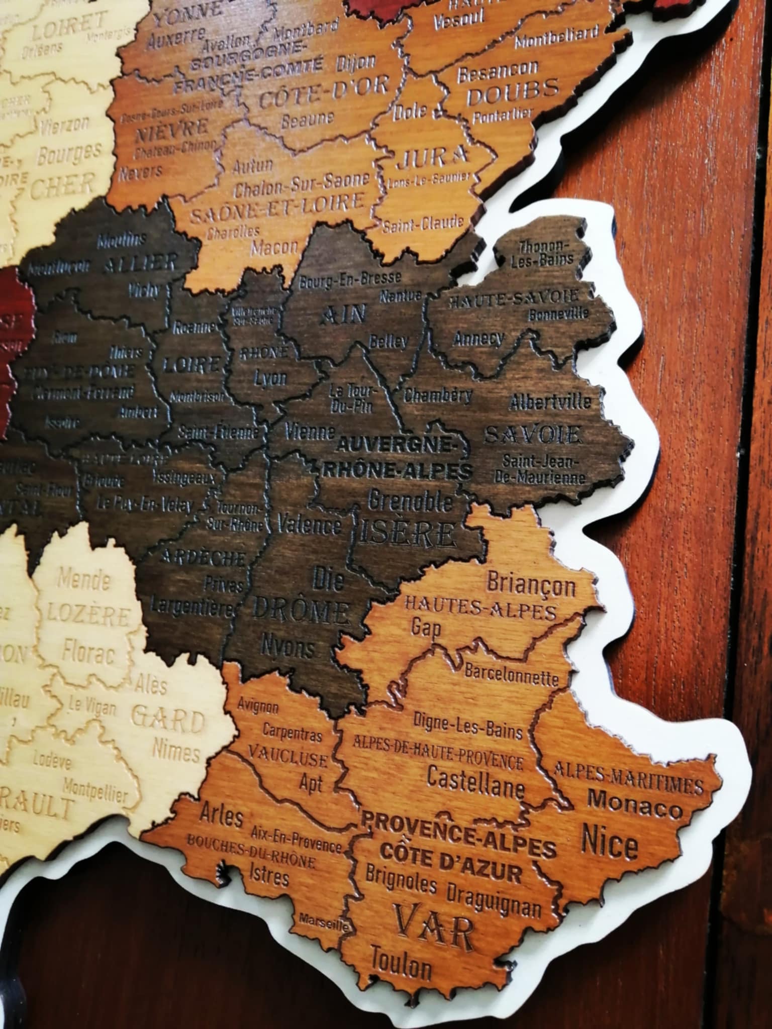 France en relief
