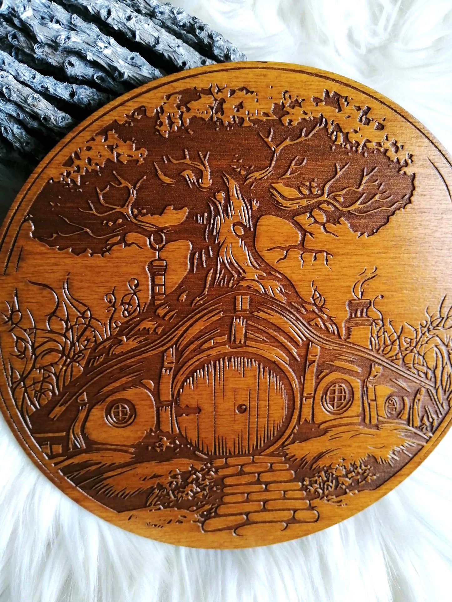 Maison fantasy bois décoration nature