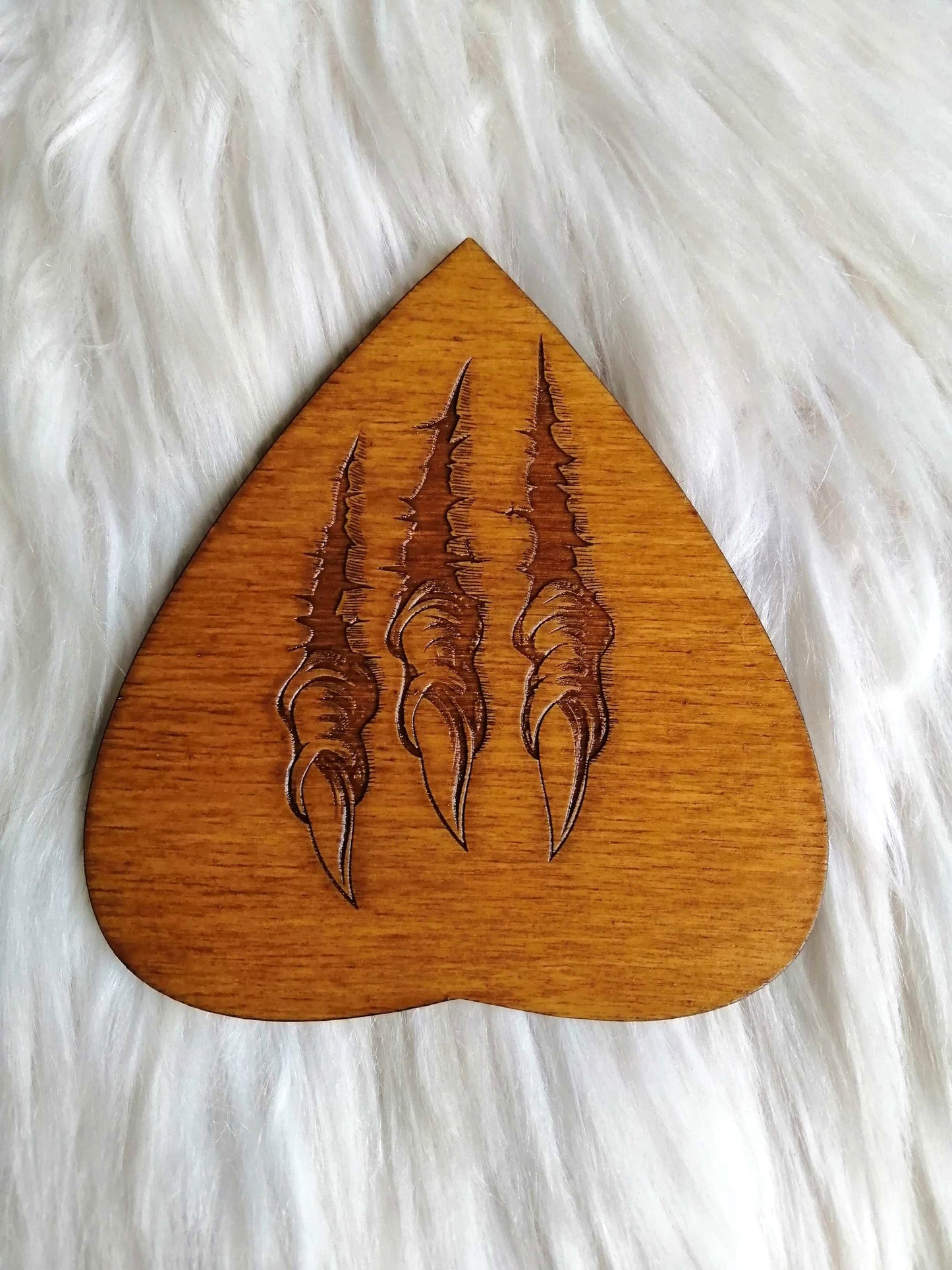 Goutte Ouija Bois – Planchette Spirit Board – Accessoire Ouija Gravé – Planchette de Spiritisme Artisanale