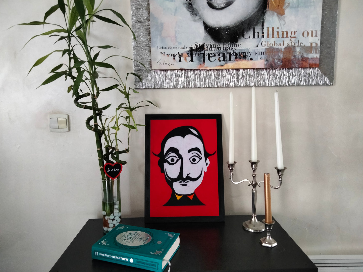 Décoration murale Dali revisité art moderne encadré