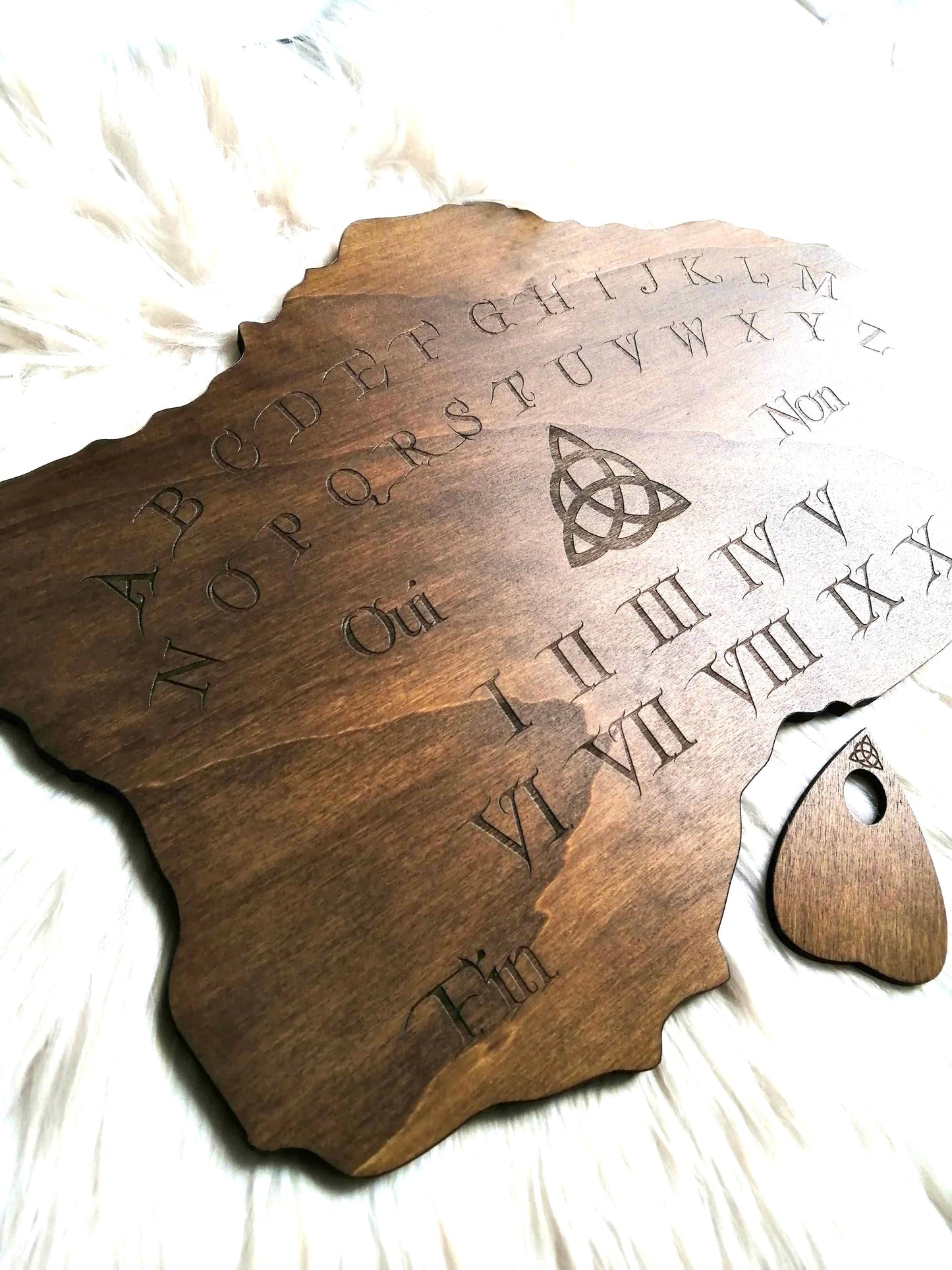 Spirit board bois décoration ésotérique