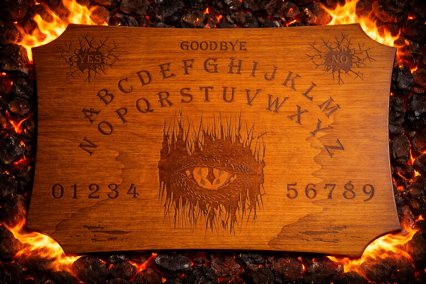 Ouija board demon eye gothic decor
