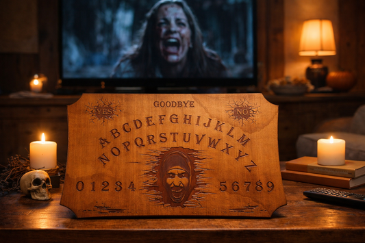 Ouija board nonne bois gravé artisanale