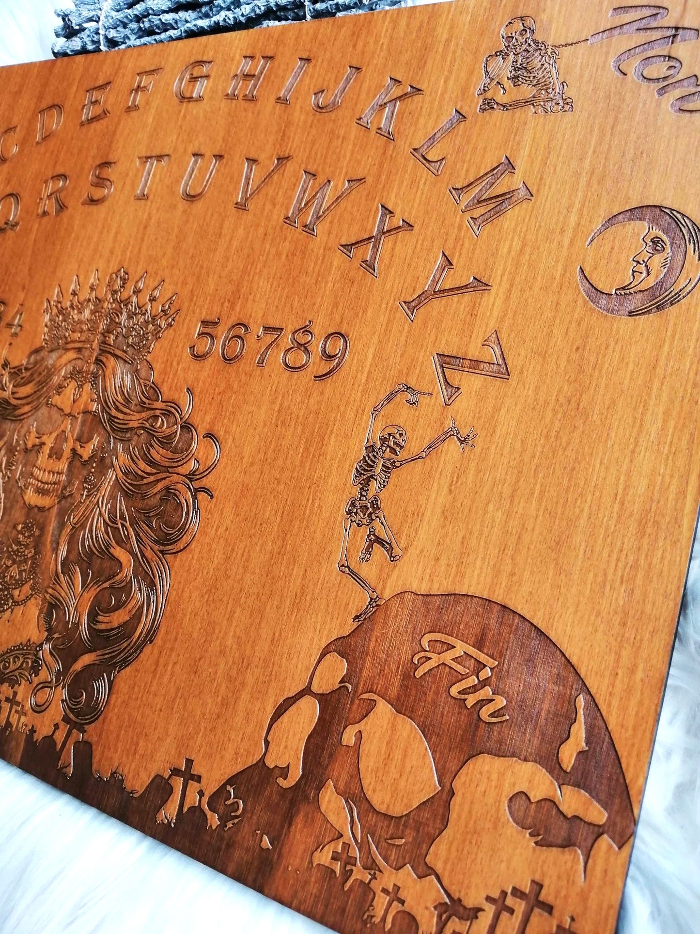 Planche ouija autel spirituel bois