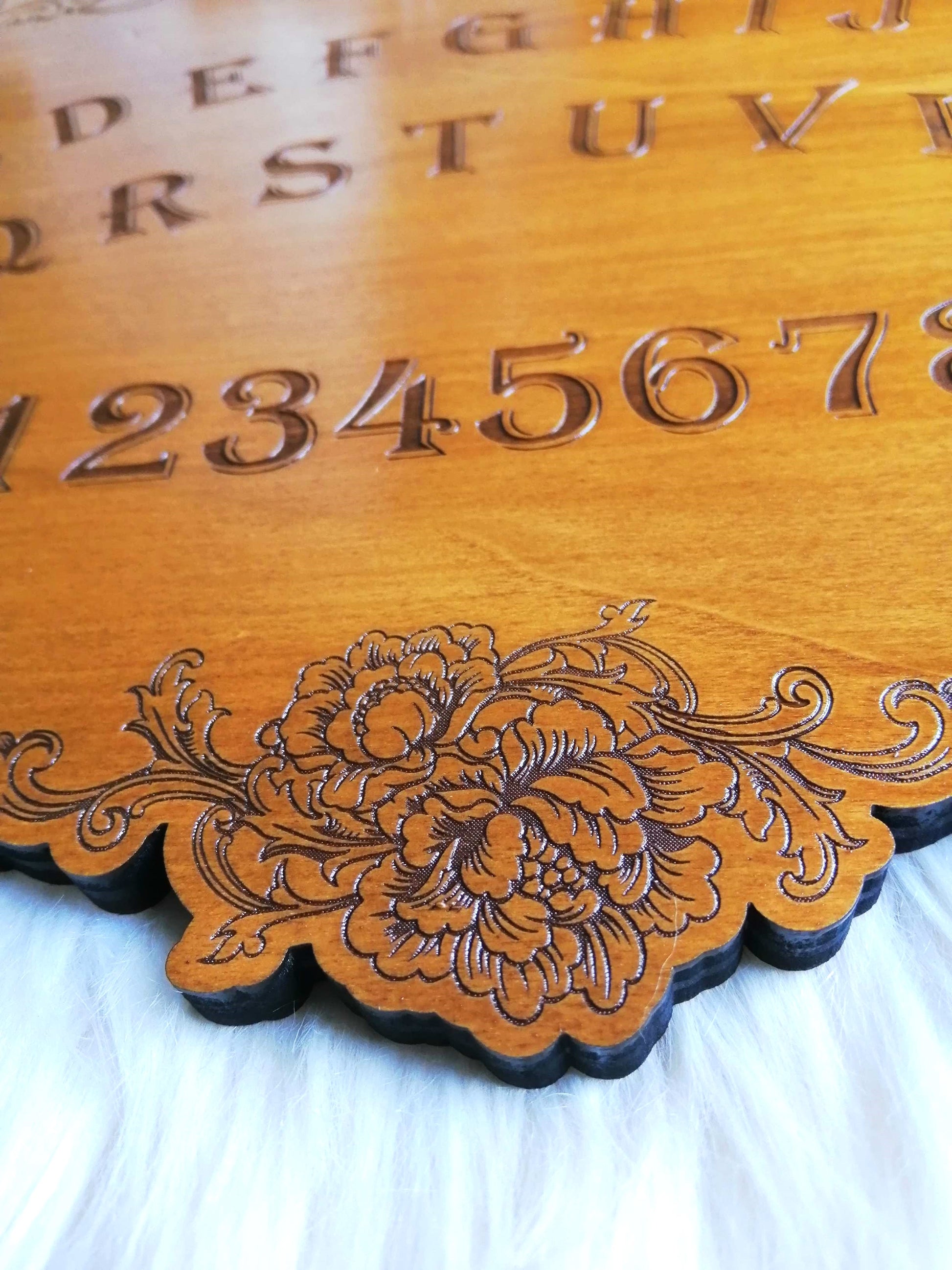 Handmade ouija board floral mystical decor