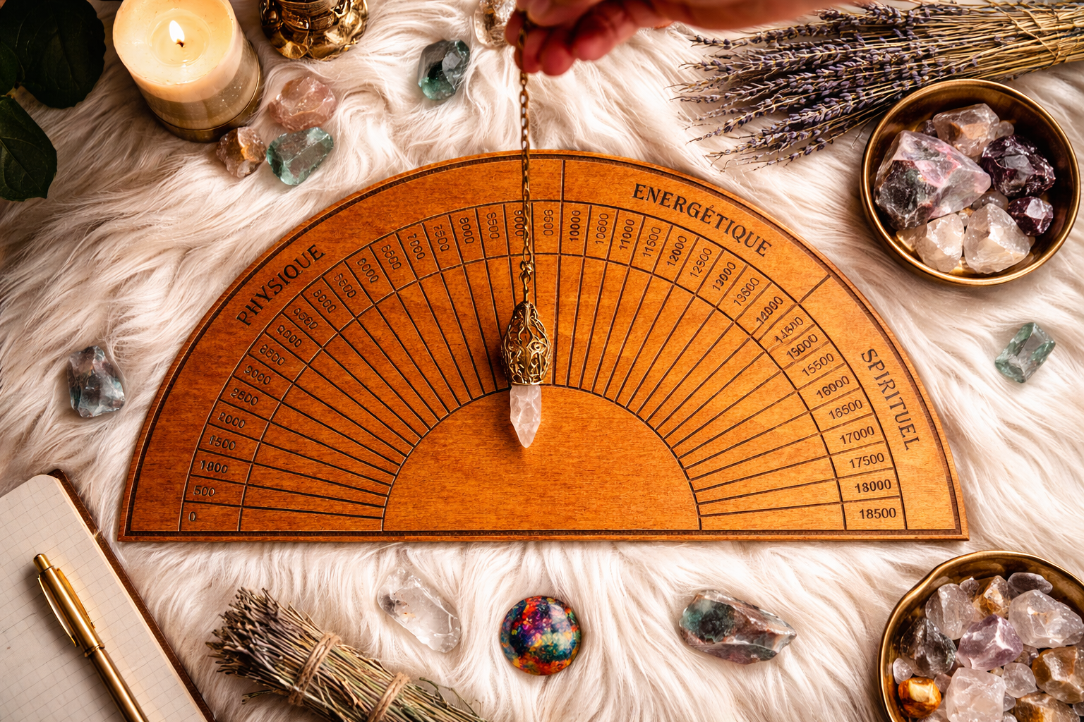 pendulum board echelle bovis radiesthesie