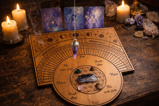 planche de pendule en bois gravé
