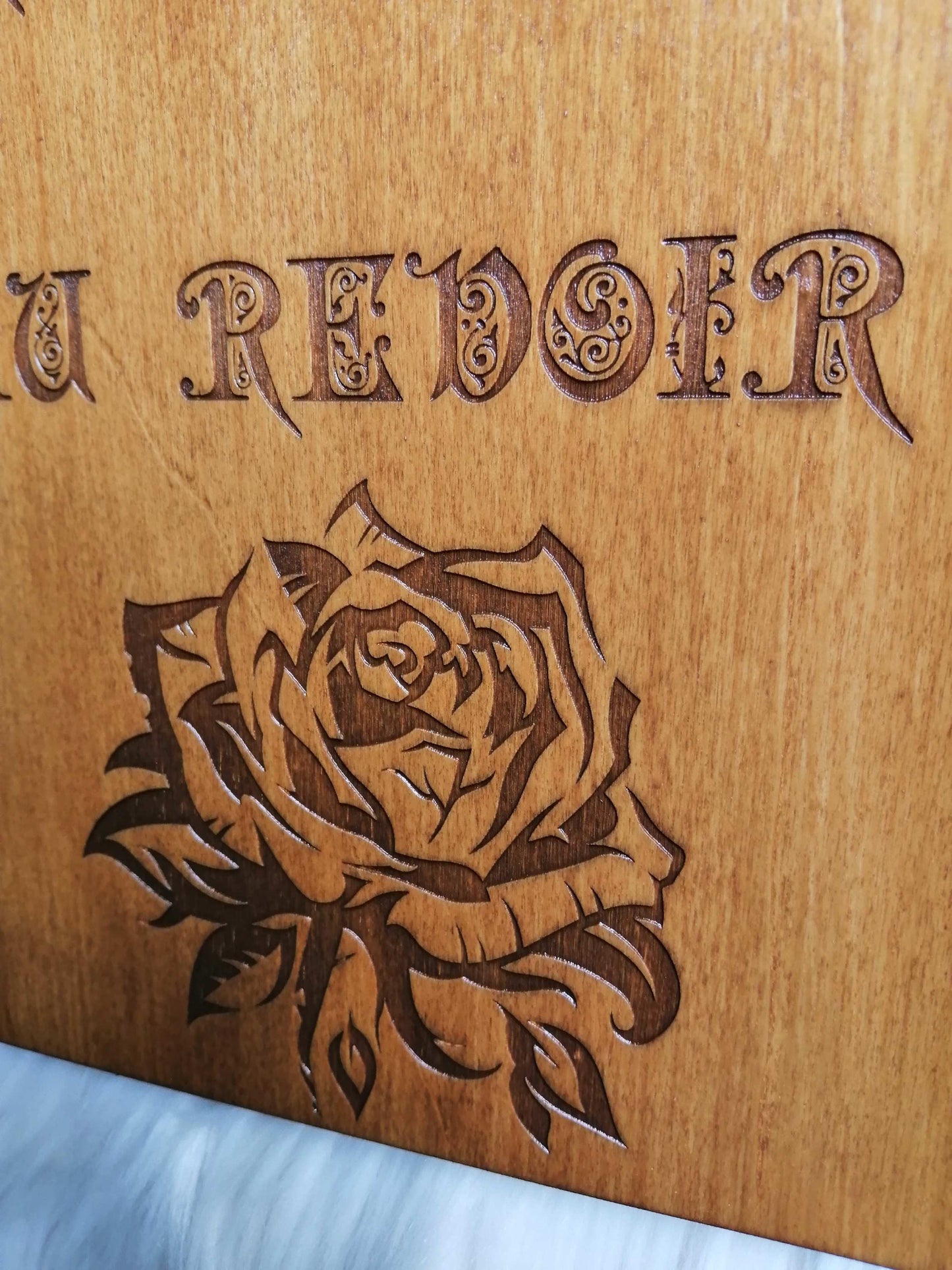 Spirit board bois univers mystique santa muerte