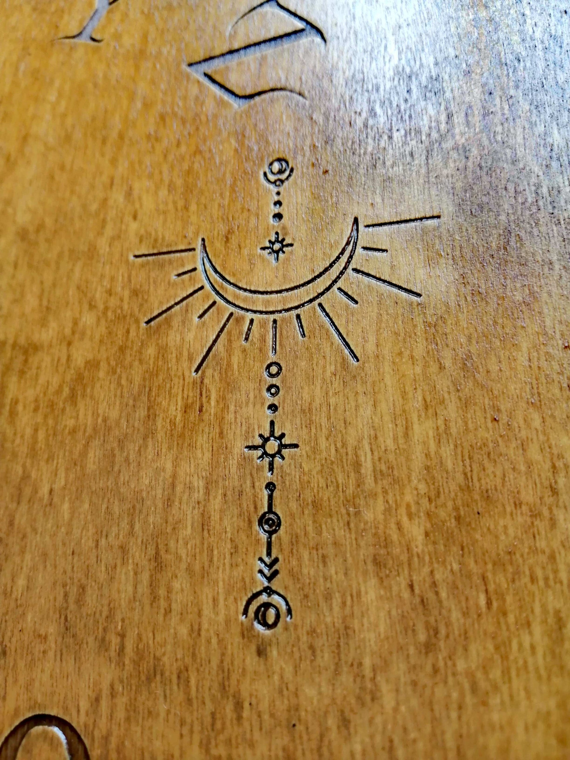 Planche ouija autel spirituel bois