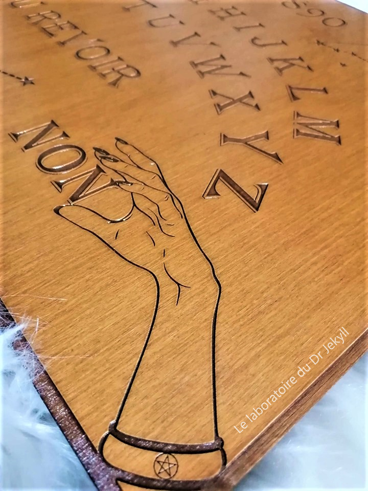 Custom Ouija Board Wood – Planche Ouija Personnalisée Spirit Board Artisanale