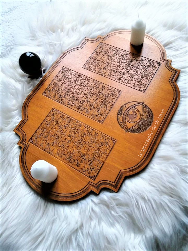 Tarot 3 card spread wood handmade