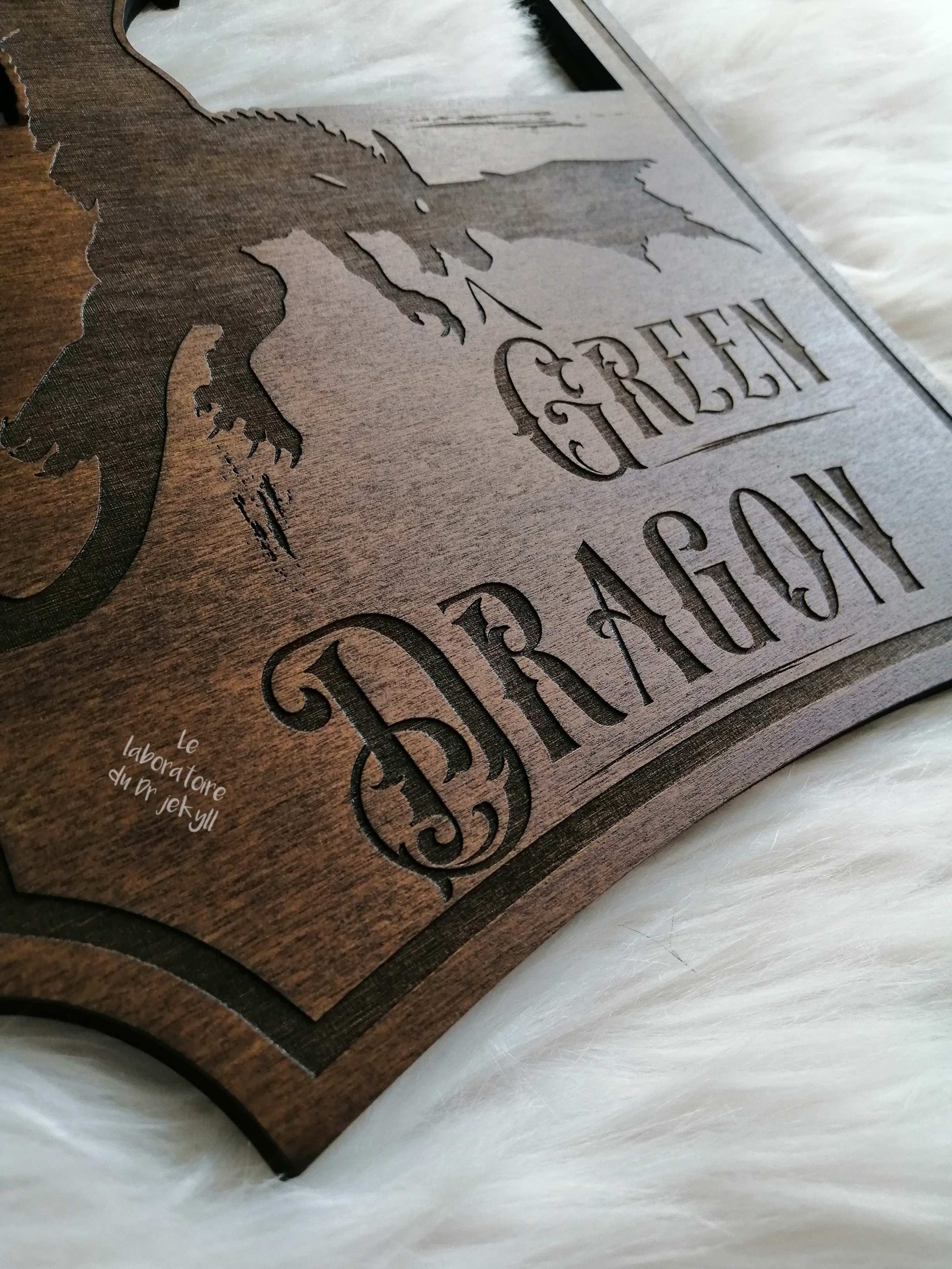 Dragon fantasy bois décoration murale