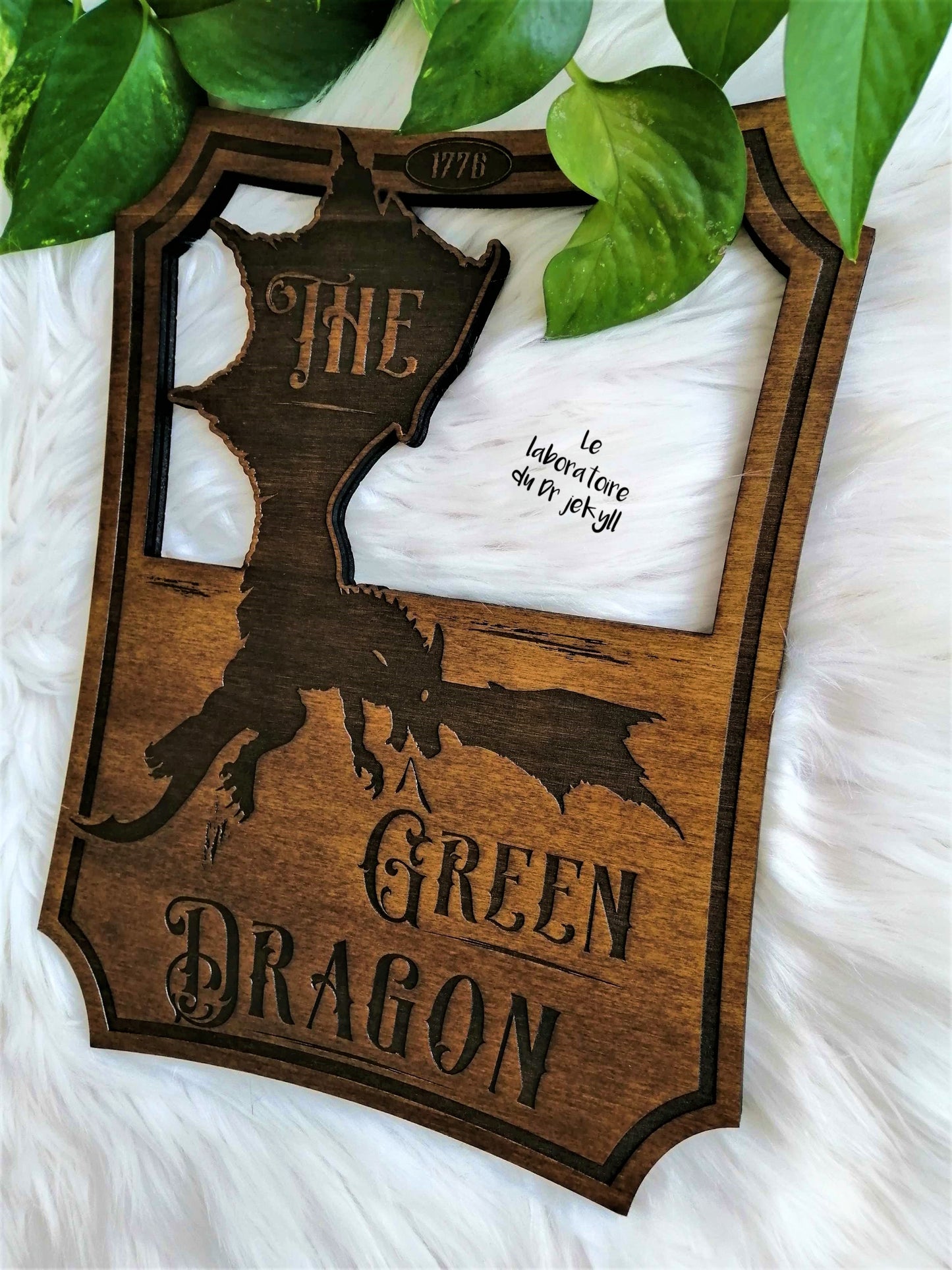 Dragon wooden wall art handmade decor