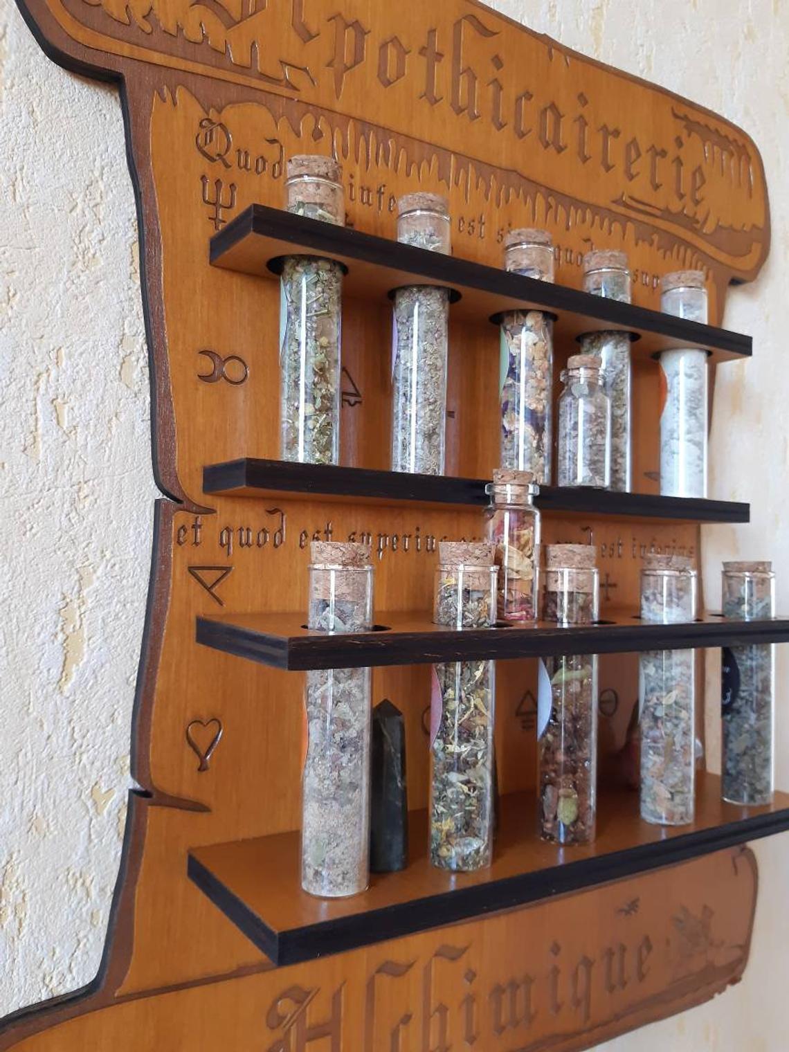 Etagère  Apothicairerie ALCHIMIQUE