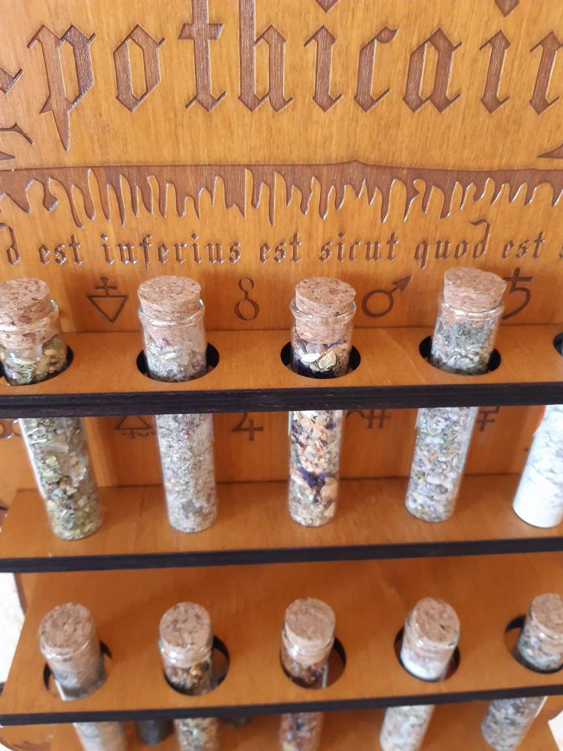 Etagère  Apothicairerie ALCHIMIQUE