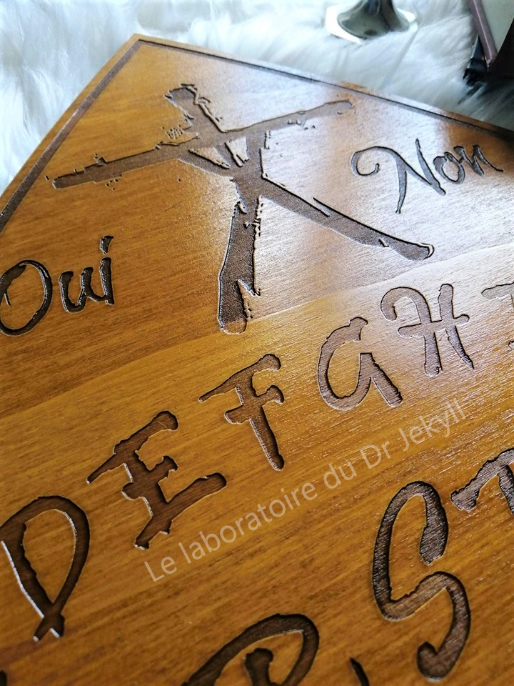Handmade ouija board witchcraft spirit board