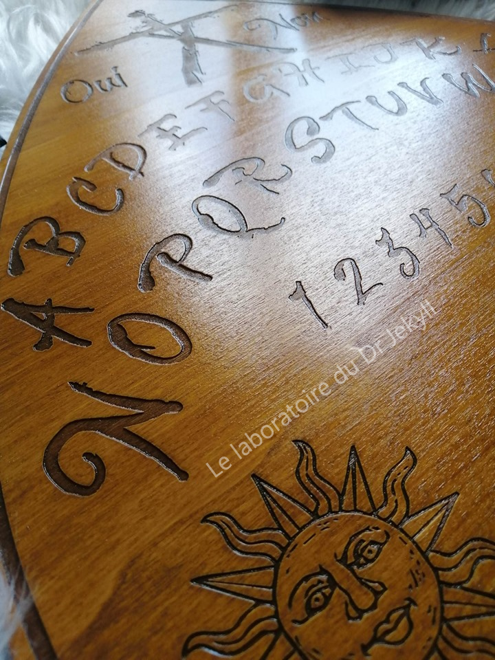Ouija board witch en bois décoration occulte mystique