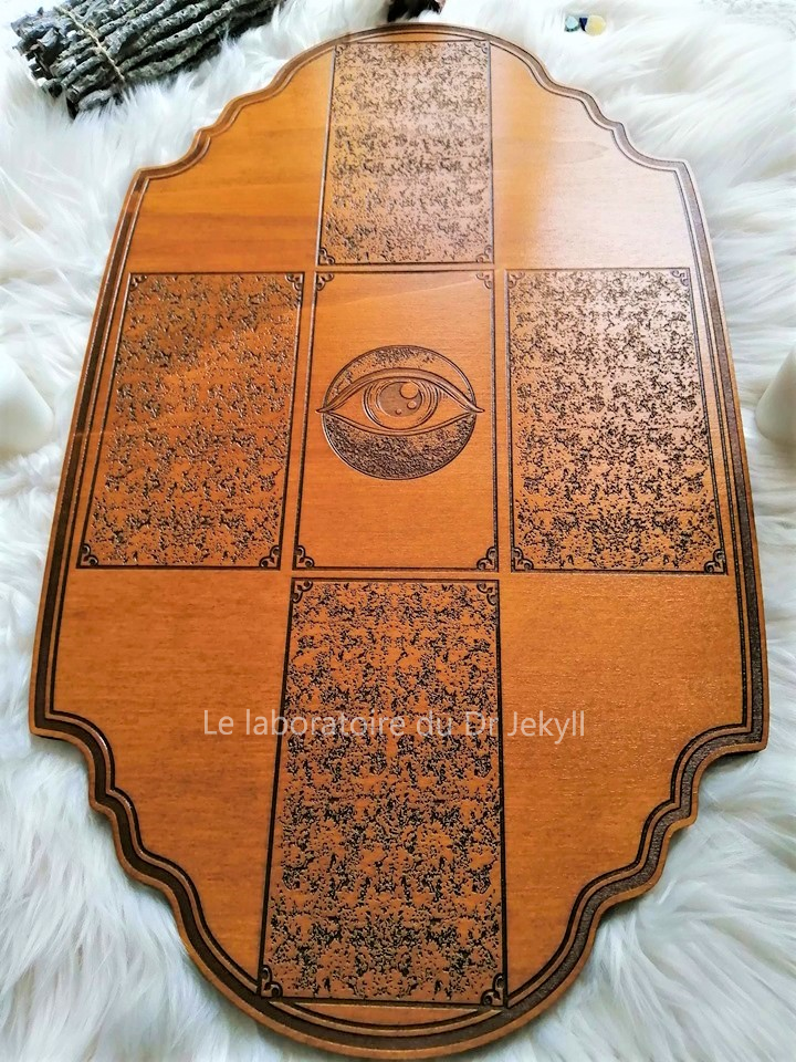 Tarot 5 card spread wood handmade