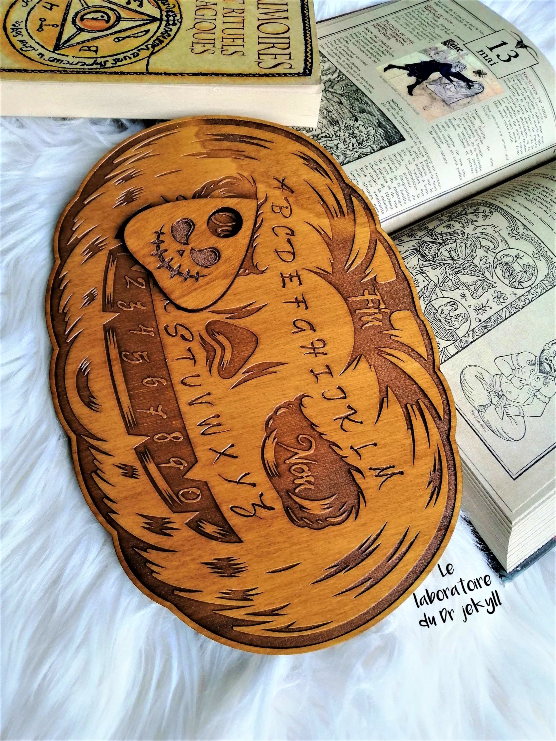 Planche ouija citrouille décoration hallowee