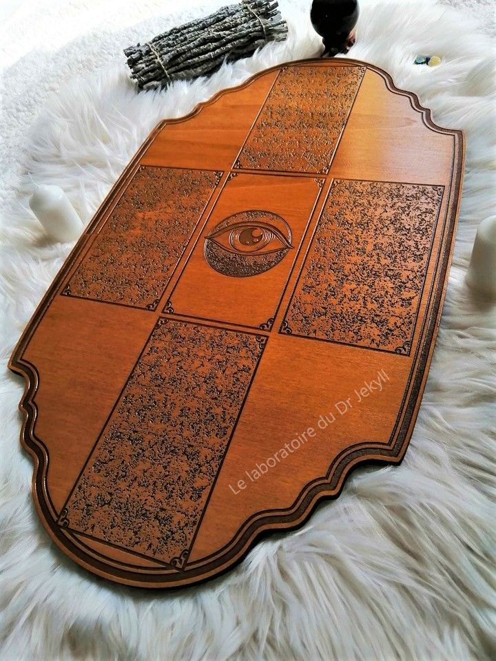 Tarot 5 card spread wood handmade