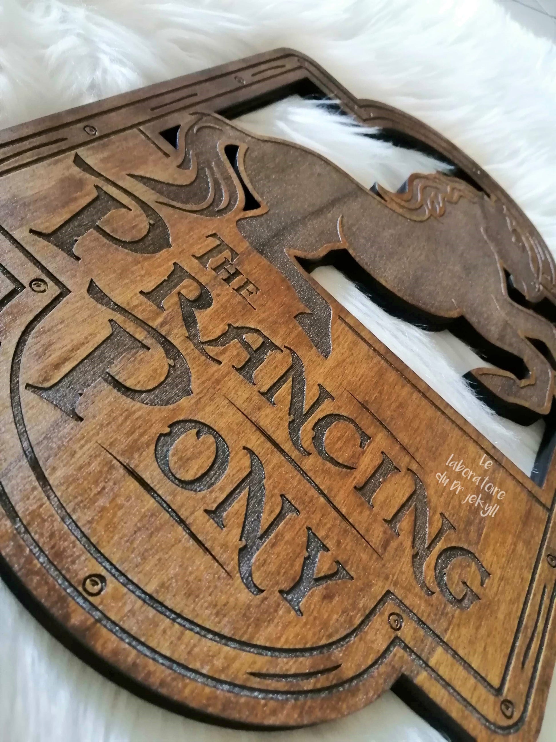 Wooden horse wall decor rustic